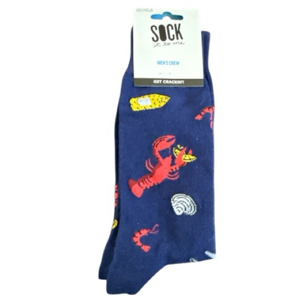 Lobster Socks men’s crew size 7-13 NWT VS0088
